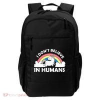 I Don't Believe In Humans Backpack thumb 0