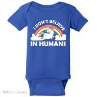 I Don't Believe In Humans Baby Bodysuit thumb 0