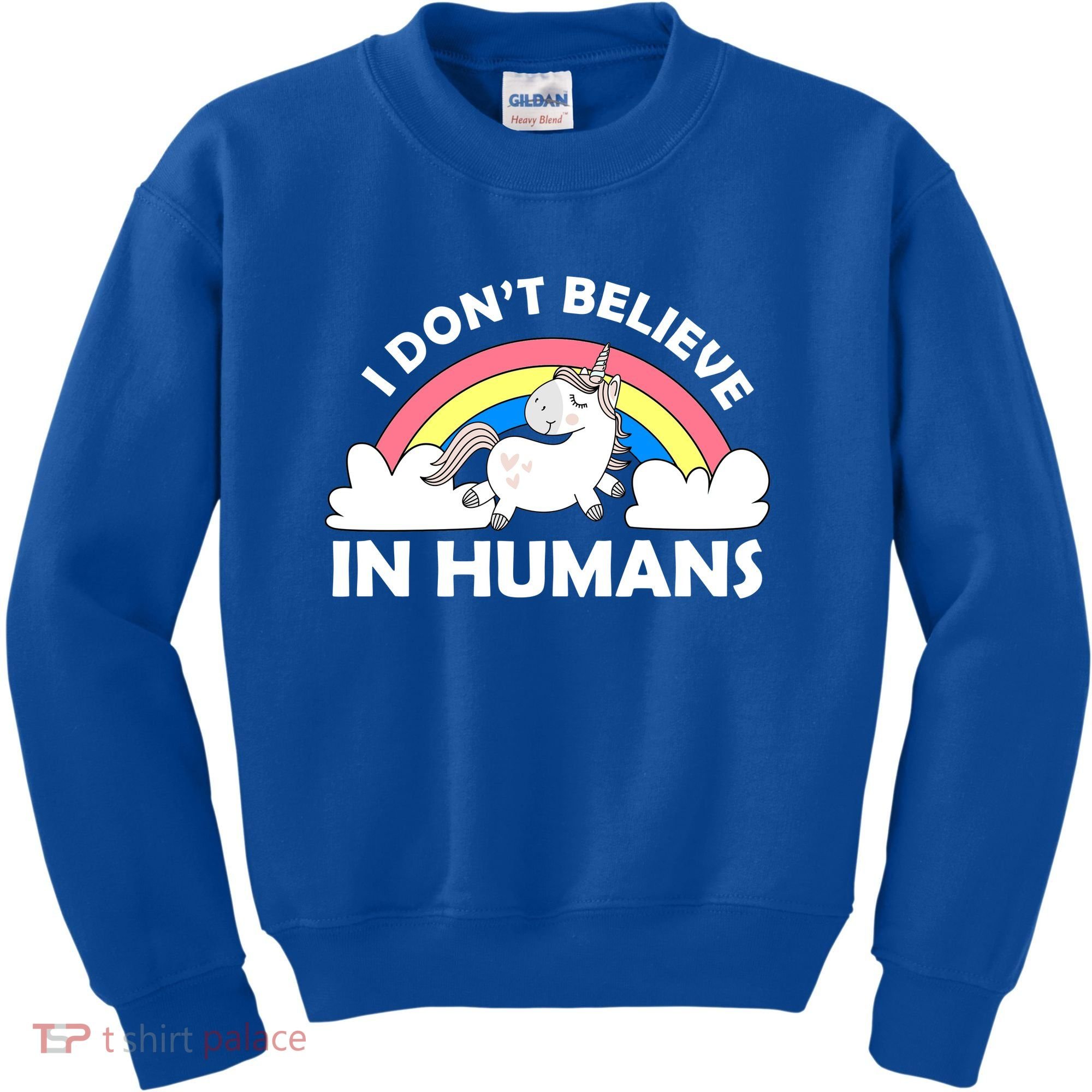 I Don't Believe In Humans Kids Sweatshirt