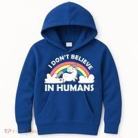 I Don't Believe In Humans Kids Hoodie thumb 0