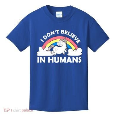 I Don't Believe In Humans Kids T-Shirt
