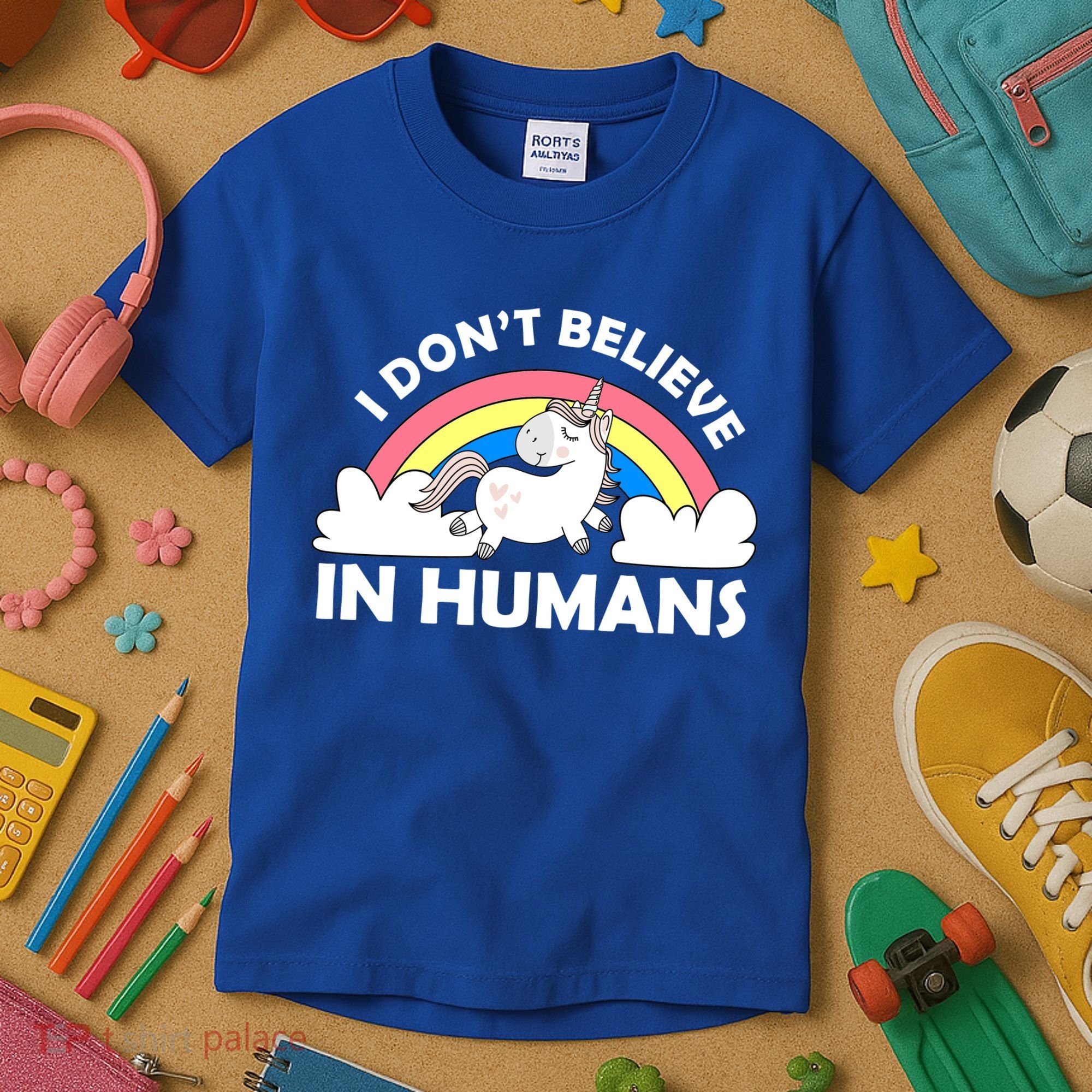 I Don't Believe In Humans Kids T-Shirt