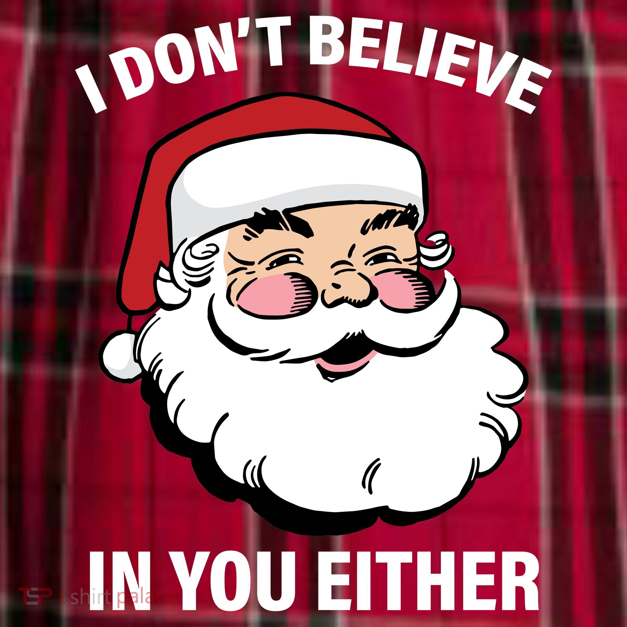 I Don't Believe In You Either X-Mas Women's Flannel Plaid Pajama Pants