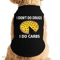 I Don't Do Drugs I Do Carbs Doggie Tank thumb 0