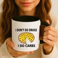 I Don't Do Drugs I Do Carbs Coffee Mug thumb 3