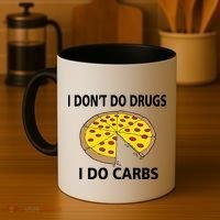 I Don't Do Drugs I Do Carbs Coffee Mug thumb 4