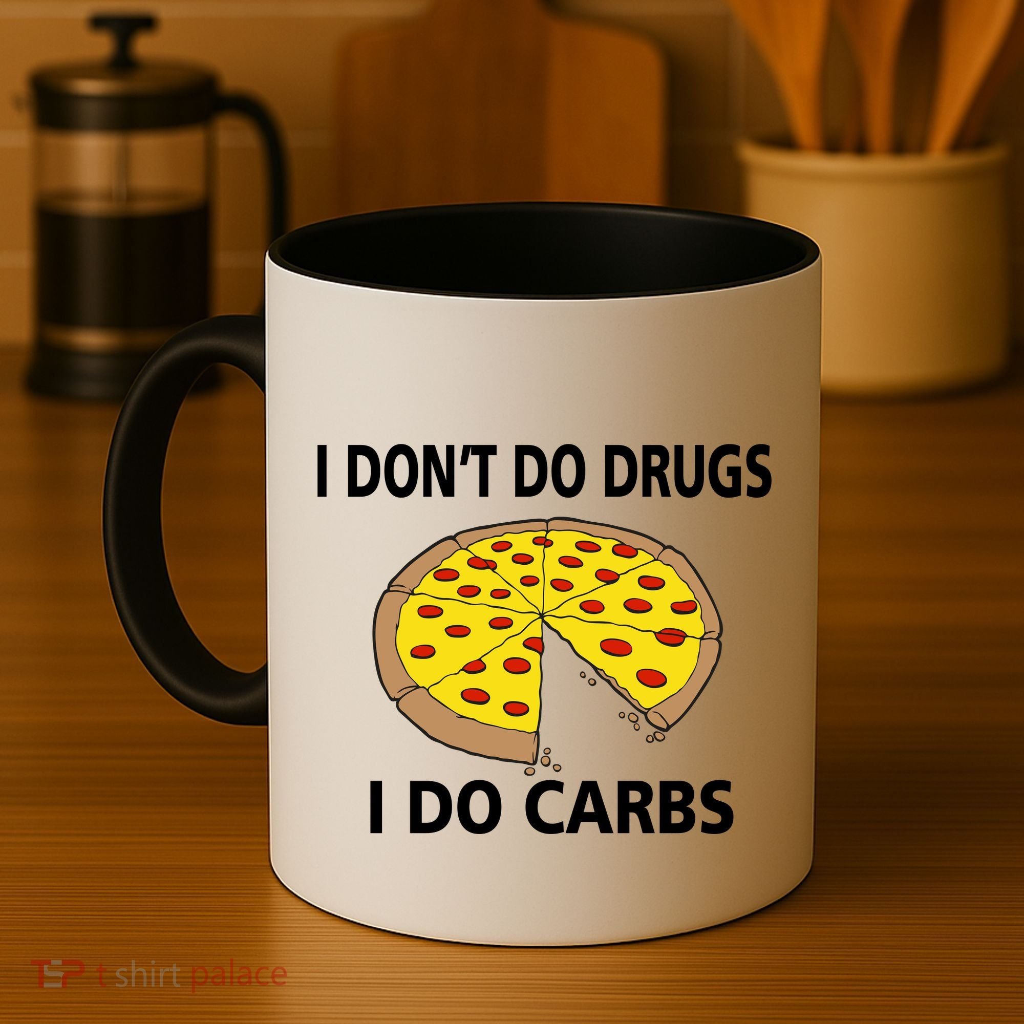 I Don't Do Drugs I Do Carbs Coffee Mug