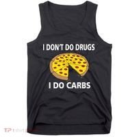 I Don't Do Drugs I Do Carbs Tank Top thumb 0