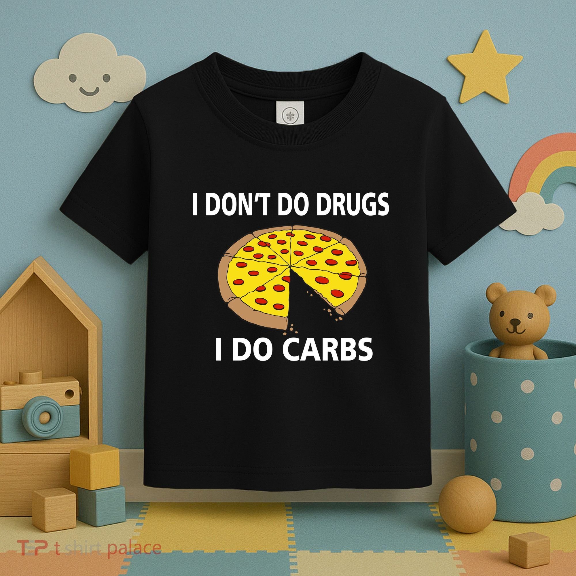 I Don't Do Drugs I Do Carbs Toddler T-Shirt