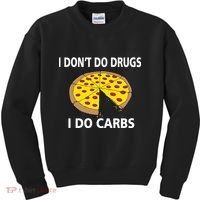 I Don't Do Drugs I Do Carbs Kids Sweatshirt thumb 0