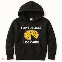I Don't Do Drugs I Do Carbs Kids Hoodie thumb 0