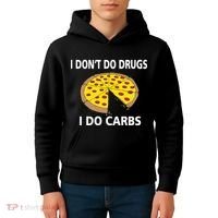 I Don't Do Drugs I Do Carbs Kids Hoodie thumb 4