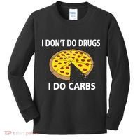 I Don't Do Drugs I Do Carbs Kids Long Sleeve Shirt thumb 0