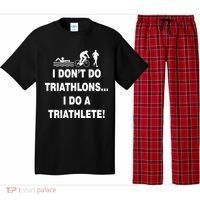 I Don't Do Tri-Athelons A Tri-Athlete Pajama Set thumb 0