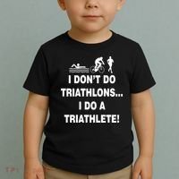 I Don't Do Tri-Athelons A Tri-Athlete Toddler T-Shirt thumb 2