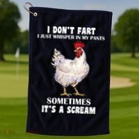 I Don't Fart I whisper In My Pants It's A Scream Golf Towel thumb 1