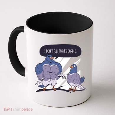I Don't Fly That's Cardio Pigeon Funny Coffee Mug