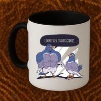 I Don't Fly That's Cardio Pigeon Funny Coffee Mug thumb 2