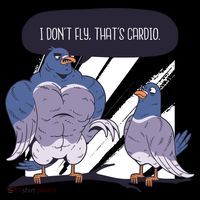 I Don't Fly That's Cardio Pigeon Funny Coffee Mug thumb 5
