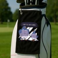 I Don't Fly That's Cardio Pigeon Funny Golf Towel thumb 2