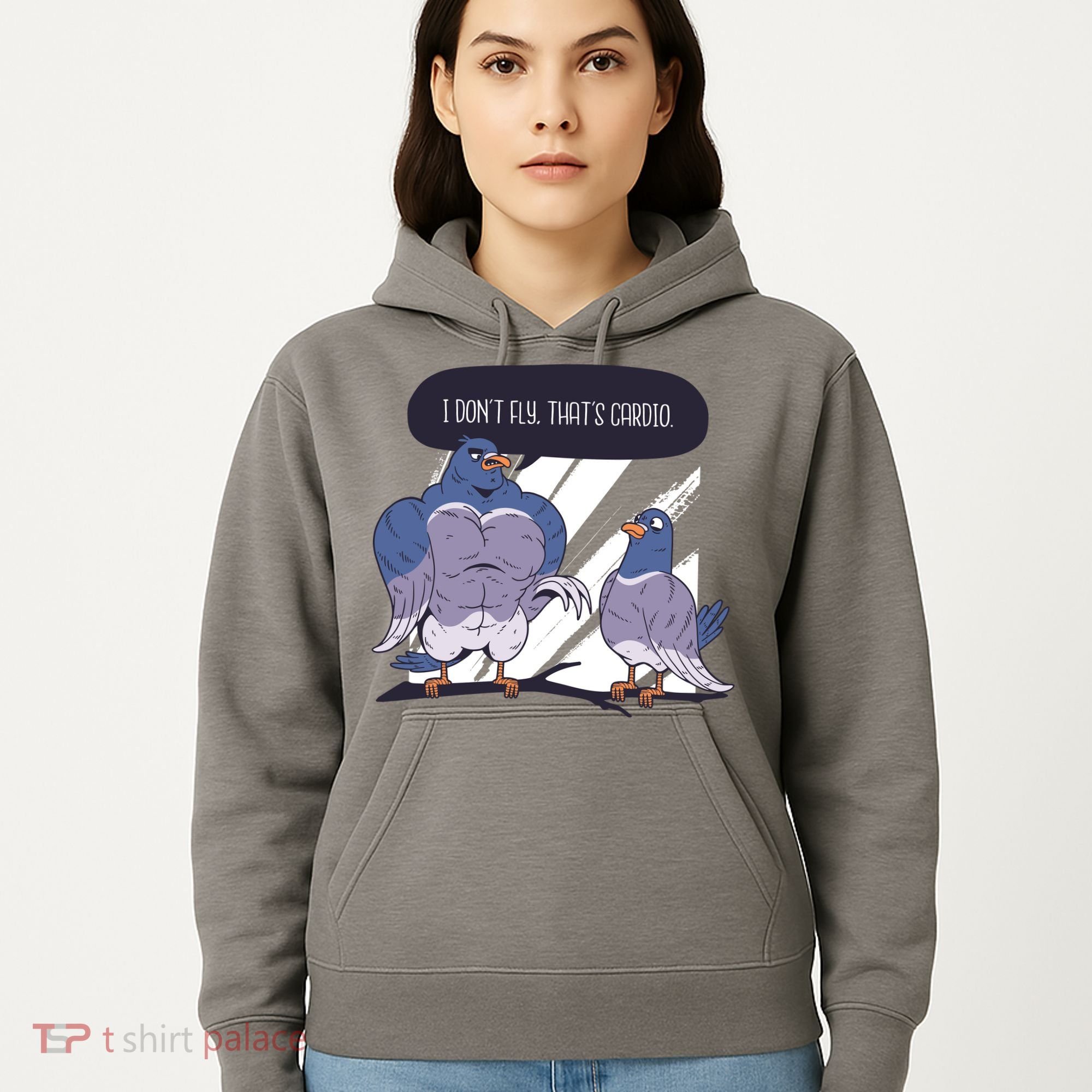 I Don't Fly That's Cardio Pigeon Funny Hoodie