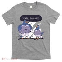 I Don't Fly That's Cardio Pigeon Funny T-Shirt thumb 0