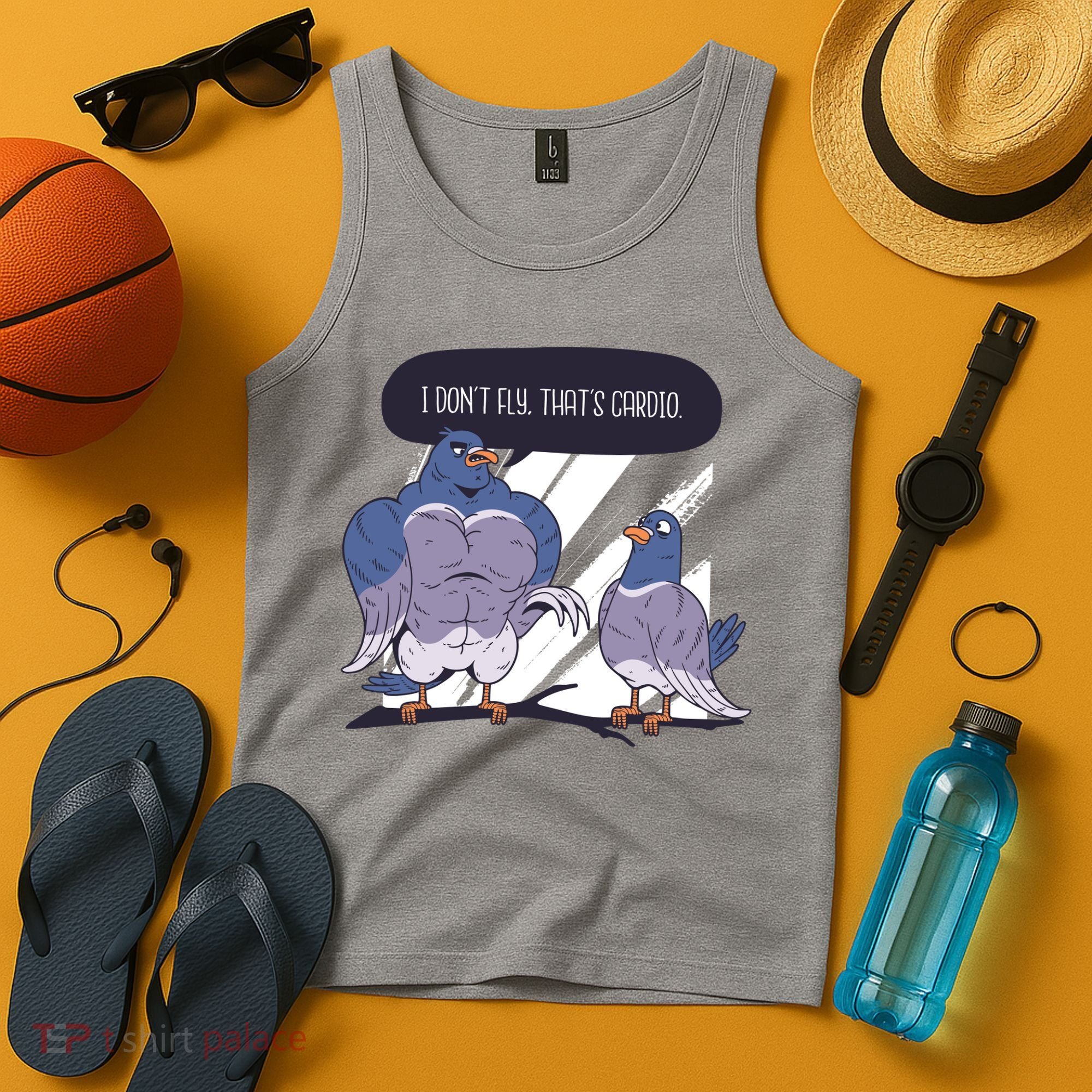 I Don't Fly That's Cardio Pigeon Funny Tank Top