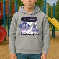 I Don't Fly That's Cardio Pigeon Funny Kids Hoodie thumb 2