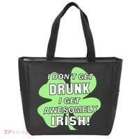 I Don't Get Drunk I get Awesomely Irish Tote Bag thumb 0