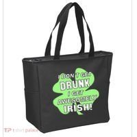 I Don't Get Drunk I get Awesomely Irish Tote Bag thumb 2