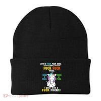 I Don't Give A Fuck Fuck Offensive Funny Unicorn Beanie thumb 0