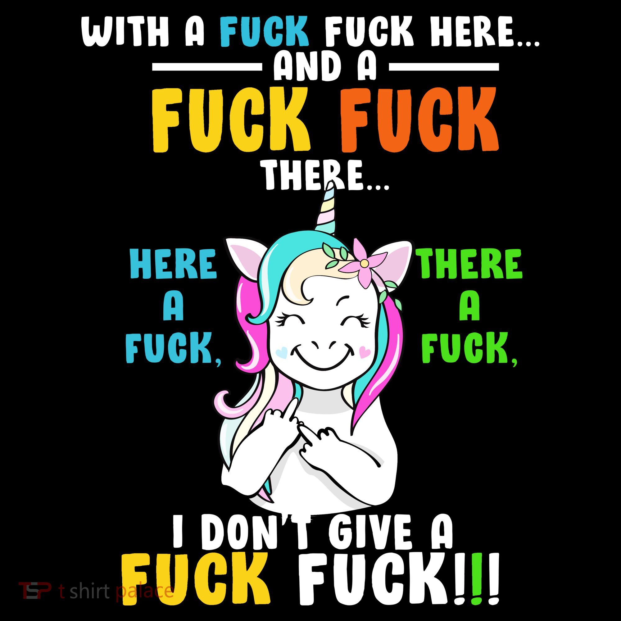 I Don't Give A Fuck Fuck Offensive Funny Unicorn Women's Hoodie