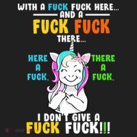 I Don't Give A Fuck Fuck Offensive Funny Unicorn Tumbler thumb 3