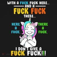 I Don't Give A Fuck Fuck Offensive Funny Unicorn Women's Tank Top thumb 5