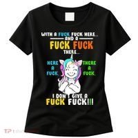 I Don't Give A Fuck Fuck Offensive Funny Unicorn Women's T-Shirt thumb 0