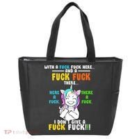 I Don't Give A Fuck Fuck Offensive Funny Unicorn Tote Bag thumb 0