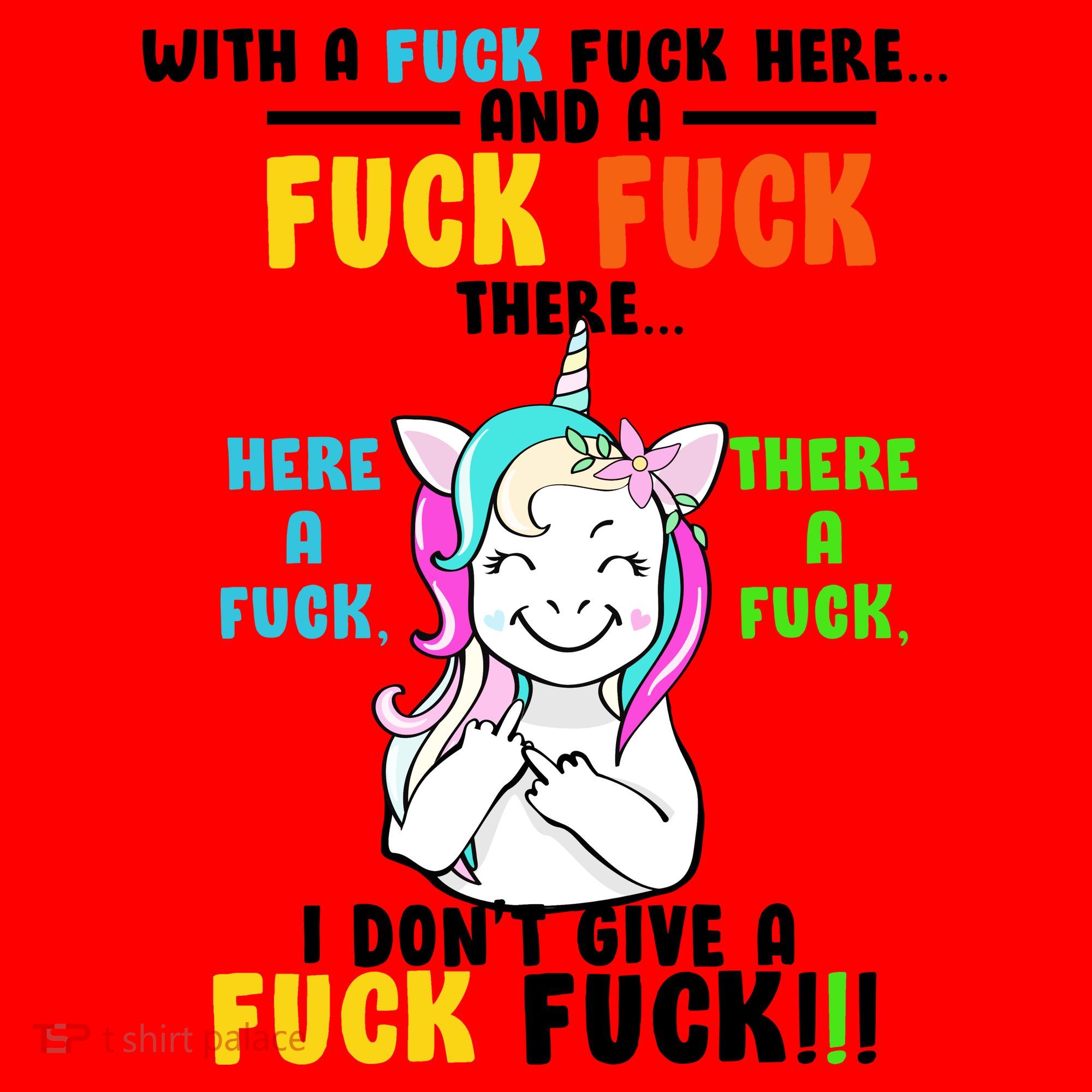 I Don't Give A Fuck Fuck Offensive Funny Unicorn Santa Hat