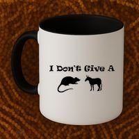 I Don't Give A Rat's Ass Coffee Mug thumb 2