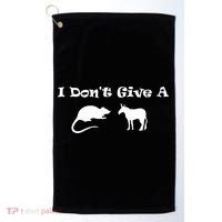 I Don't Give A Rat's Ass Golf Towel thumb 0