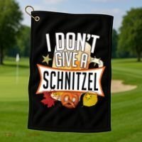 I Don't Give A Schnitzel Golf Towel thumb 1