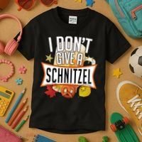 I Don't Give A Schnitzel Kids T-Shirt thumb 3