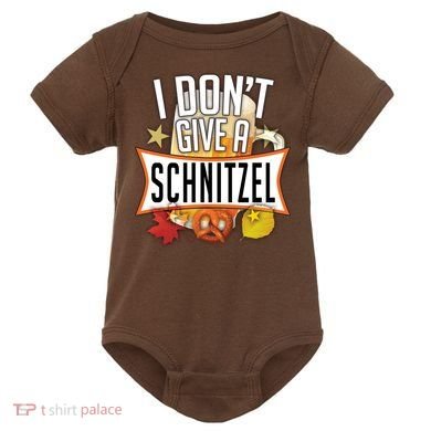 I Don't Give A Schnitzel Baby Bodysuit