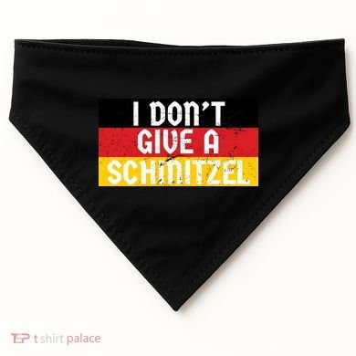 I Don't Give A Schnitzel Funny Oktoberfest USA-Made Doggie Bandana