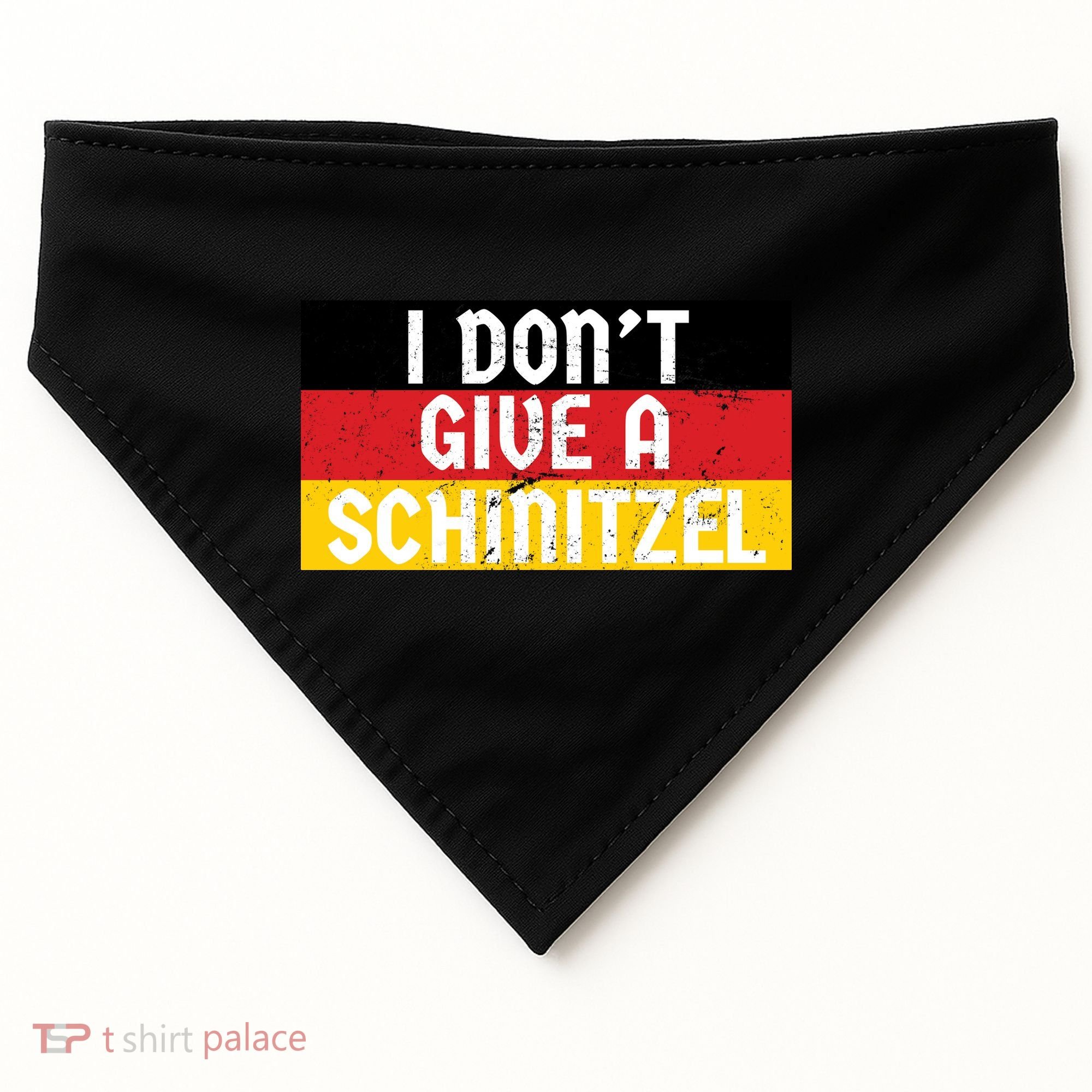 I Don't Give A Schnitzel Funny Oktoberfest USA-Made Doggie Bandana