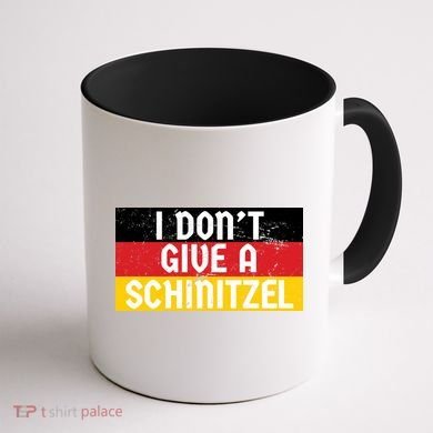 I Don't Give A Schnitzel Funny Oktoberfest Coffee Mug back
