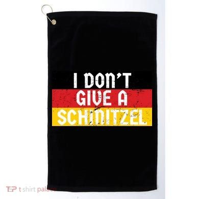I Don't Give A Schnitzel Funny Oktoberfest Golf Towel