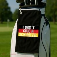 I Don't Give A Schnitzel Funny Oktoberfest Golf Towel thumb 2