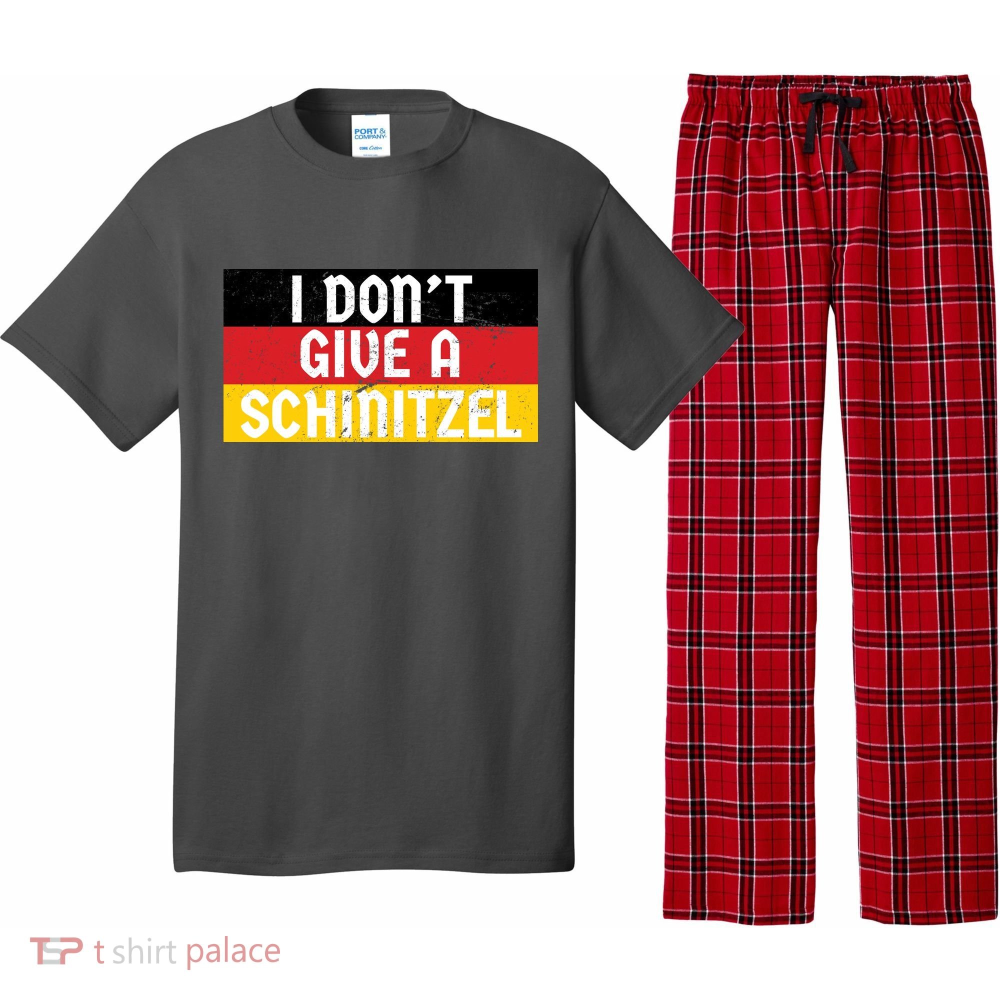 I Don't Give A Schnitzel Funny Oktoberfest Pajama Set