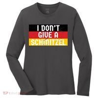 I Don't Give A Schnitzel Funny Oktoberfest Women's Long Sleeve Shirt thumb 0