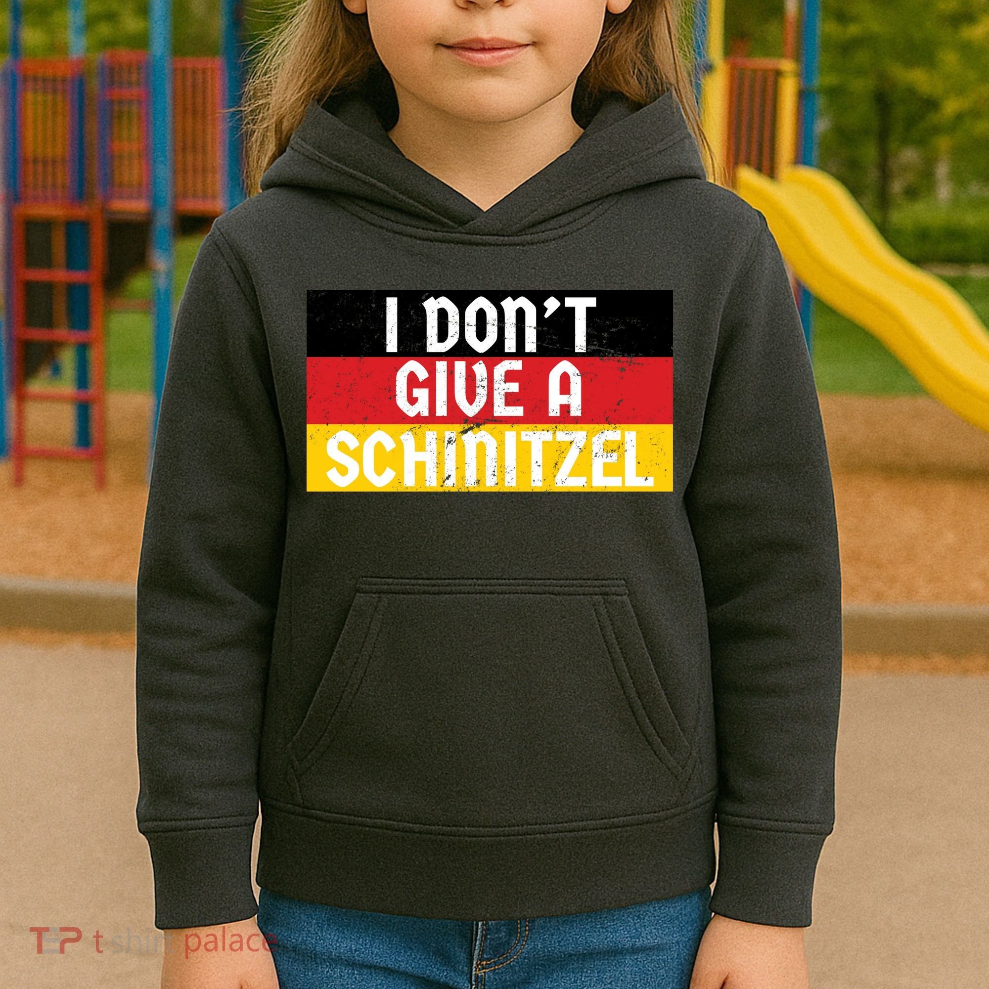 I Don't Give A Schnitzel Funny Oktoberfest Kids Hoodie